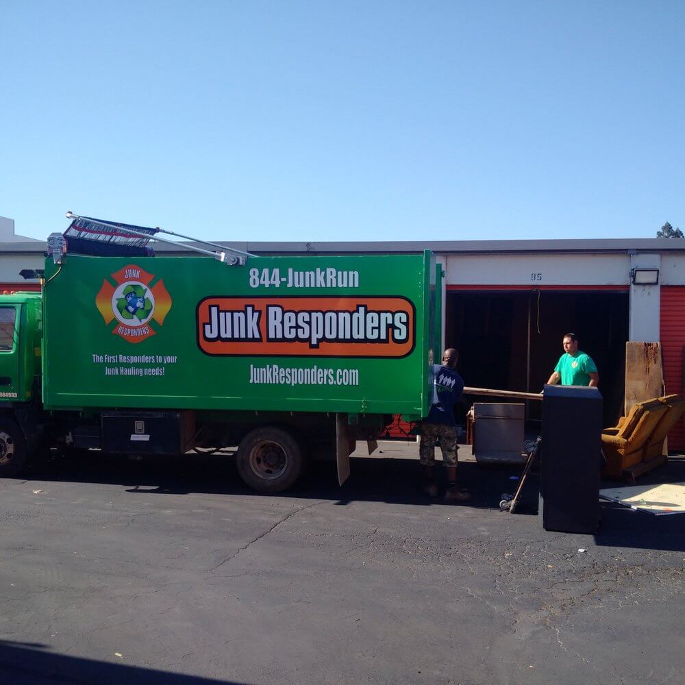 Junk Responders Unloading Truck